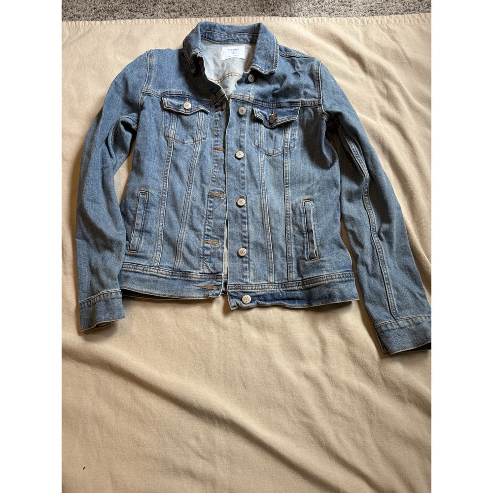 Old Navy Classic Blue Jean Jacket Women's Sz M Tall